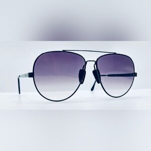 Vintage Hungary Black Pilot Sunglasses Frames Only